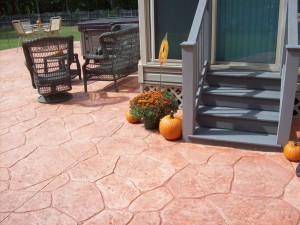 Stamped concrete patio examples.