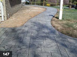 Another example of a. stamped concrete walkway.