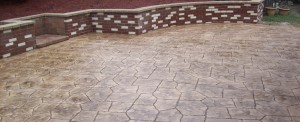 Photo of stamped concrete patio